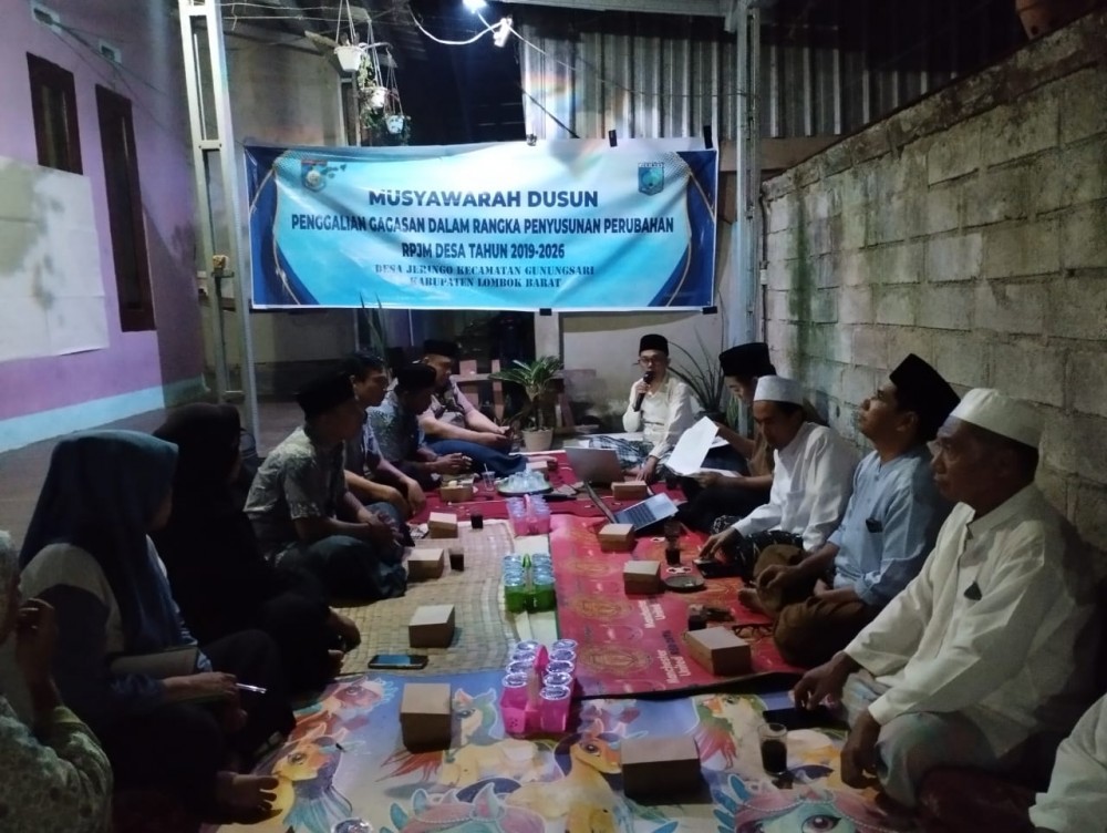 Musyawarah Dusun Jeringo Timur dalam Rangka Penyusunan Perubahan RPJM Desa Tahun 2019-2026 Desa Jeringo